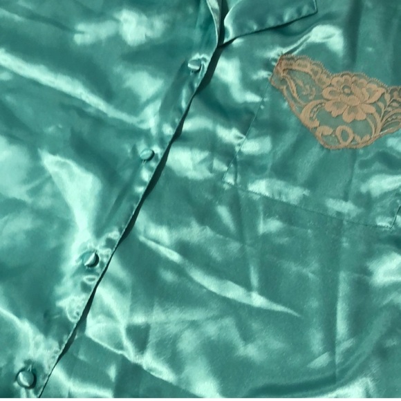 Vintage Victoria's Secret Gold Label 2 Piece
Button Up Night Shirt & Pajama Pant - Picture 8 of 15